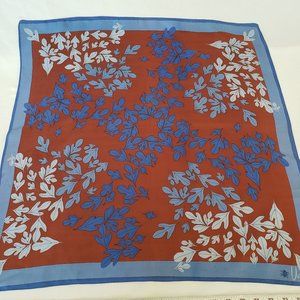 Vintage Midcentury 1960s/70s Vera Neumann Scarf Leaves 26x26 Acetate